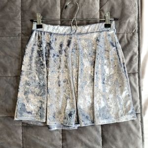 Velvet Ice Blue Skater Skirt